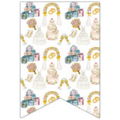 結婚式の模様 - バンティングフラッグ (第1の旗)