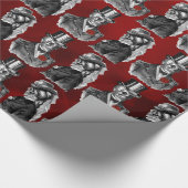 結婚式の死まで骨組スカルの`は私達を部分します ラッピングペーパー (角)