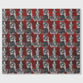 結婚式の死まで骨組スカルの`は私達を部分します ラッピングペーパー (フラット)