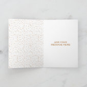 結婚式の母へのカード | おしゃれなゴールドローズ カード (内部)