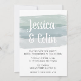 結婚式の水彩筆致招待状 招待状