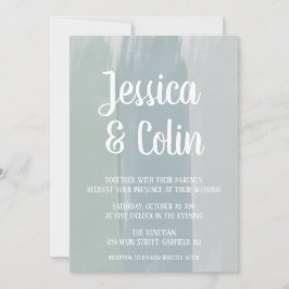 結婚式の水彩筆致招待状 招待状