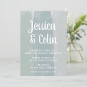 結婚式の水彩筆致招待状 招待状 (スタンド正面)
