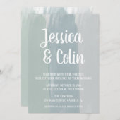 結婚式の水彩筆致招待状 招待状 (正面/裏面)