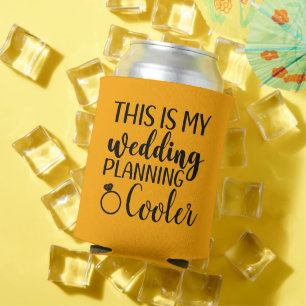 結婚式の準備をする花嫁のための面白いギフト 缶クーラー