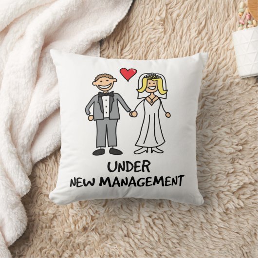 結婚式の漫画-新しい管理の下の… クッション (ブランケット)