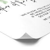 結婚式の父親の記念のしるし ポスター (角)