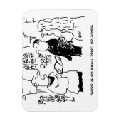 結婚式の牧師と新郎 マグネット (縦)