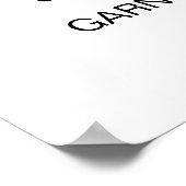 結婚式の特別ドリンク 愛犬の写真 ポスター (角)