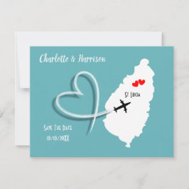 結婚式の目的地 セントルシア Save The Date セーブザデート