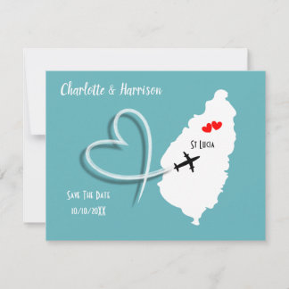 結婚式の目的地 セントルシア Save The Date セーブザデート