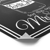 結婚式の看板「日付瓶のゲストブック」チョークボード ポスター (角)