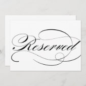 結婚式の着席案内看板 招待状 (正面/裏面)