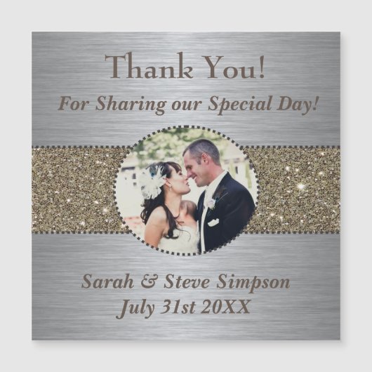 結婚式の磁石ありがとう (正面)