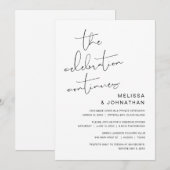 結婚式の秘密の祝い、祝福は続く 招待状 (正面/裏面)