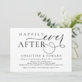 結婚式の秘密の誓いパーティー、幸せに暮らそう 招待状 (スタンド正面)