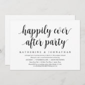 結婚式の秘密の誓い、ハッピーエバーアフターディナーパーティー 招待状 (正面/裏面)