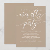 結婚式の秘密の誓い, ハッピーエバーアフターパーティー, クラフト 招待状 (正面/裏面)