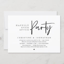 結婚式の秘密の誓い、ハッピーエバーアフターパーティー 招待状