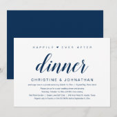 結婚式の秘密の誓い、ハッピーエバーアフター夕食会への招待 招待状 (正面/裏面)