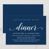 結婚式の秘密の誓い、ハッピーエバーアフター夕食会への招待 招待状 (正面/裏面)