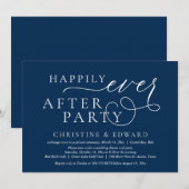 結婚式の秘密の誓い、ハッピーエバーアフター パーティー招待状 招待状 (正面/裏面)