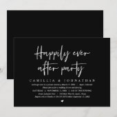 結婚式の秘密の誓い、ハッピーエバーアフター パーティー招待状 招待状 (正面/裏面)