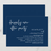結婚式の秘密の誓い、ハッピーエバーアフター パーティー招待状 招待状 (正面/裏面)