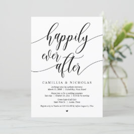 結婚式の秘密の誓い、ハッピーエバーアフター パーティー 招待状