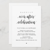 結婚式の秘密の誓い、幸せな永遠の祝い 招待状 (正面/裏面)