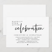 結婚式の秘密の誓い、幸せな永遠の祝い 招待状 (正面/裏面)