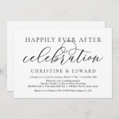 結婚式の秘密の誓い、幸せな永遠の祝い 招待状 (正面/裏面)