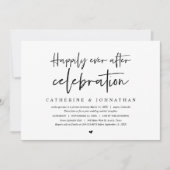 結婚式の秘密の誓い、幸せな永遠の祝い 招待状 (正面)