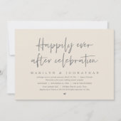 結婚式の秘密の誓い、幸せな永遠の祝福 招待状 (正面)