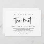 結婚式の秘密の誓い、 私たちは愛を誓いました 招待状 (正面/裏面)