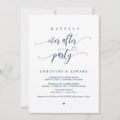 結婚式の秘密挙式、ハッピーエバーアフターパーティー 招待状 (正面)