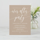 結婚式の秘密結婚、ハッピーエバーアフターパーティー、クラフト 招待状 (スタンド正面)