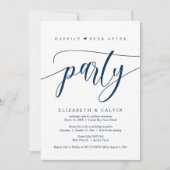 結婚式の秘密結婚、ハッピーエンドパーティー 招待状 (正面)