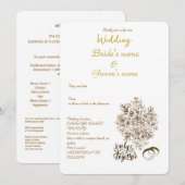 結婚式の簡単な招待状 セーブザデート (正面/裏面)