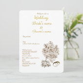 結婚式の簡単な招待状 セーブザデート (スタンド正面)