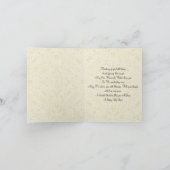 結婚式の結婚の花嫁の新郎のイエス・キリストの司祭 カード (内部)