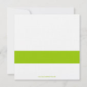 結婚式の緑のピンクのための日付のモノグラムを救って下さい セーブザデート (裏面)