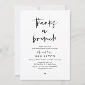 結婚式の翌朝　ポスト・ウェディング・ブランチ 招待状 (正面)