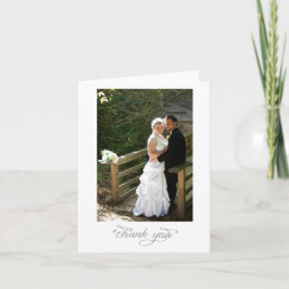 結婚式の肖像感謝カード サンキューカード