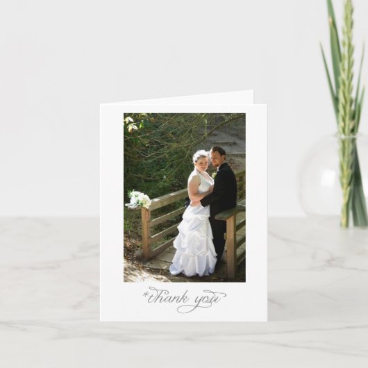 結婚式の肖像感謝カード サンキューカード (正面)