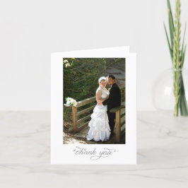 結婚式の肖像感謝カード サンキューカード