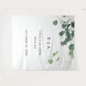 結婚式の背景, ウェルカムサイン ユーカリ タペストリー (正面(横))