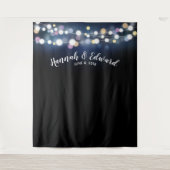 結婚式の背景、写真小道具、カスタムライト タペストリー (正面)