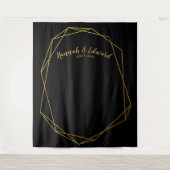 結婚式の背景、写真小道具、カスタム幾何学模様 タペストリー (正面)