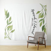 結婚式の背景、写真小道具、カスタム植物 タペストリー (インサイチュ(横))